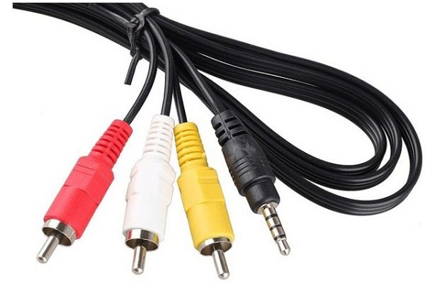 CABLE DE AUDIO Y VIDEO 3 RCA A Jack 3.5mm