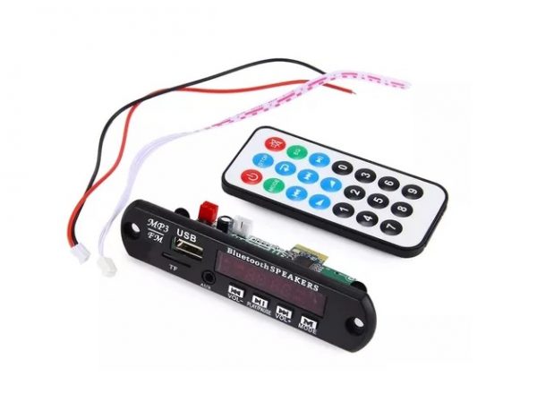 PLACA DECODIFICADORA DE MP3 - 5 V A 18 V - 50 W - MÓDULO MP3 BLUETOOTH, USB, RADIO FM, AUX