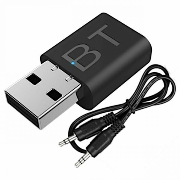 RECEPTOR USB BLUETOOTH 5.0 ADAPTADOR INALAMBRICO JACK de 3.5 mm BLUETOOTH - OUTLET