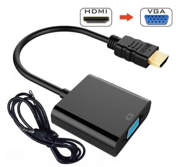 CONVERTIDOR HDMI A VGA AUDIO Y VIDEO