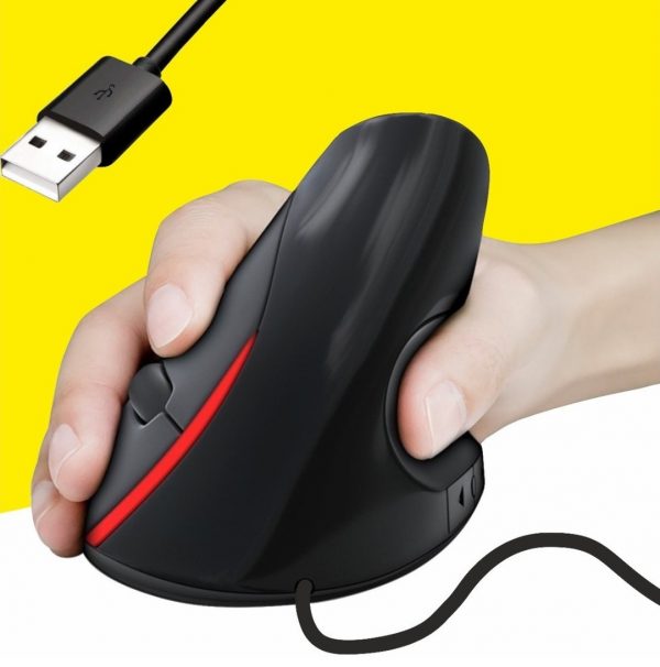 MOUSE VERTICAL ERGONOMICO USB
