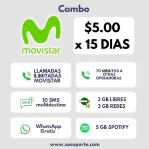 MOVISTAR EC COMBO - X 15 DÍAS