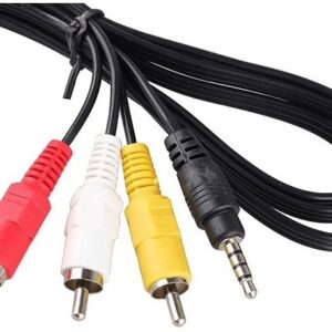 CABLE DE AUDIO Y VIDEO 3 RCA A Jack 3.5mm
