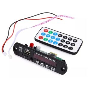 PLACA DECODIFICADORA DE MP3 - 5 V A 12 V - 50 W - MÓDULO MP3 BLUETOOTH, USB, RADIO FM, AUX