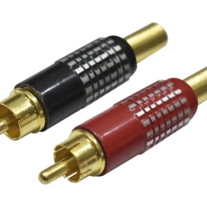 CONECTOR RCA MACHO DORADO ALTA