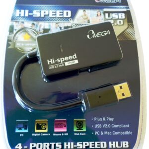 HUB USB OMEGA 4 PUERTOS