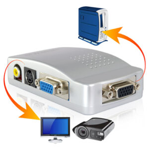 CONVERTIDOR VGA A RCA AUD-VID / VGA A VIDEO / PC A TV