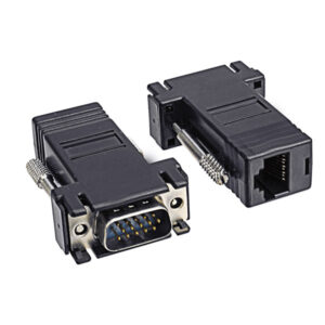 ADAPTADOR RJ45 A VGA MACHO - EXTENSIÓN DE SEÑAL VGA - UNIDAD