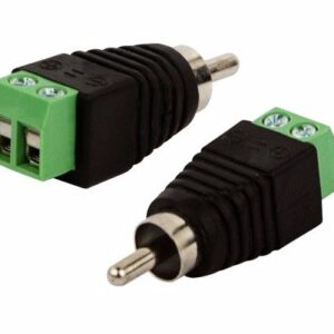 PLUG RCA MACHO CON BORNERAS